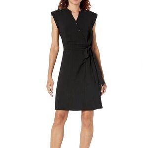 DKNY‎ dress black NEW capped sleeve size 2 work ready